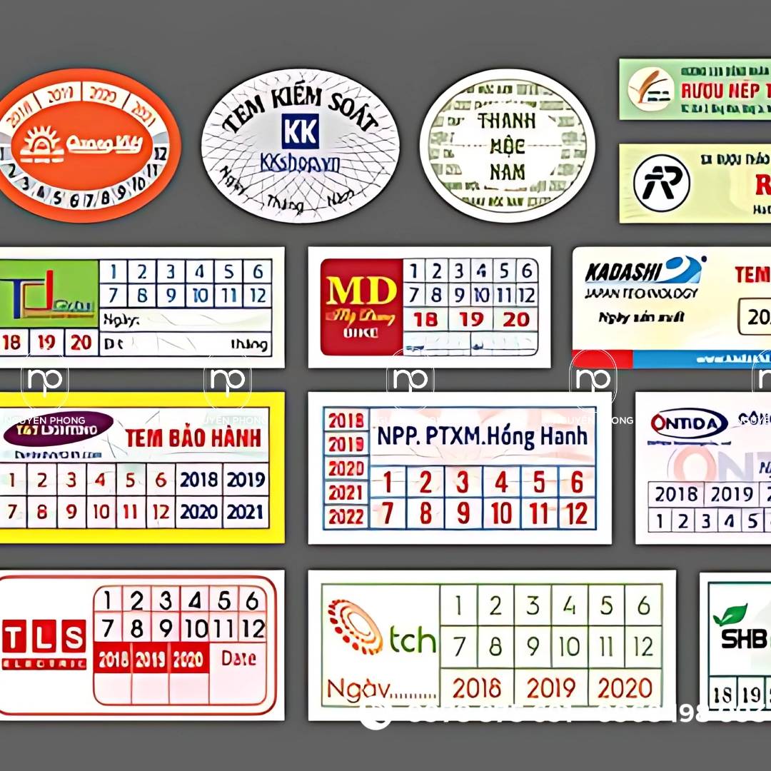 Tem vỡ in thời hạn bảo hành